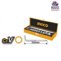 10Pcs 1/2" Socket Set-HKTS12101