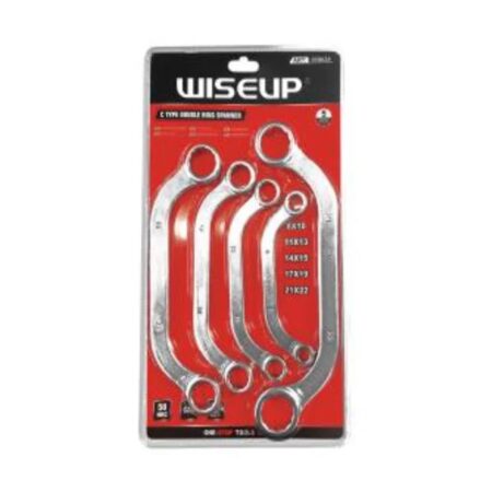 RING SPANNER SET 5 PCS ( C TYPE )8-22 MM - WISEUP