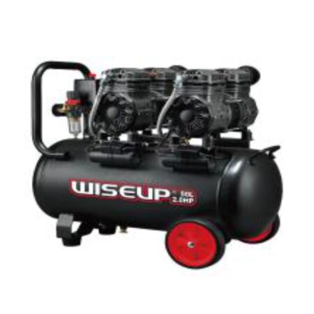 AIR COMPRESSOR OIL FREE 50 LITER 2.0 HP / 800W*2 - WISEUP